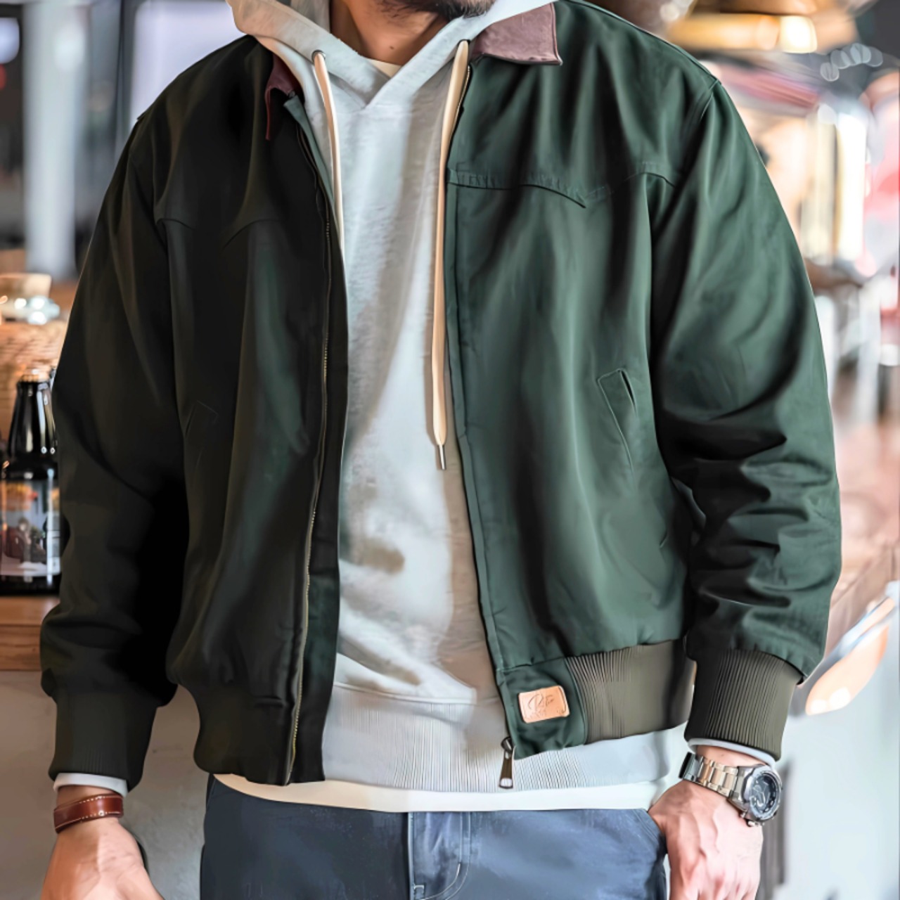 Stand Corduroy Collar Work Jacket ◇2color H0116