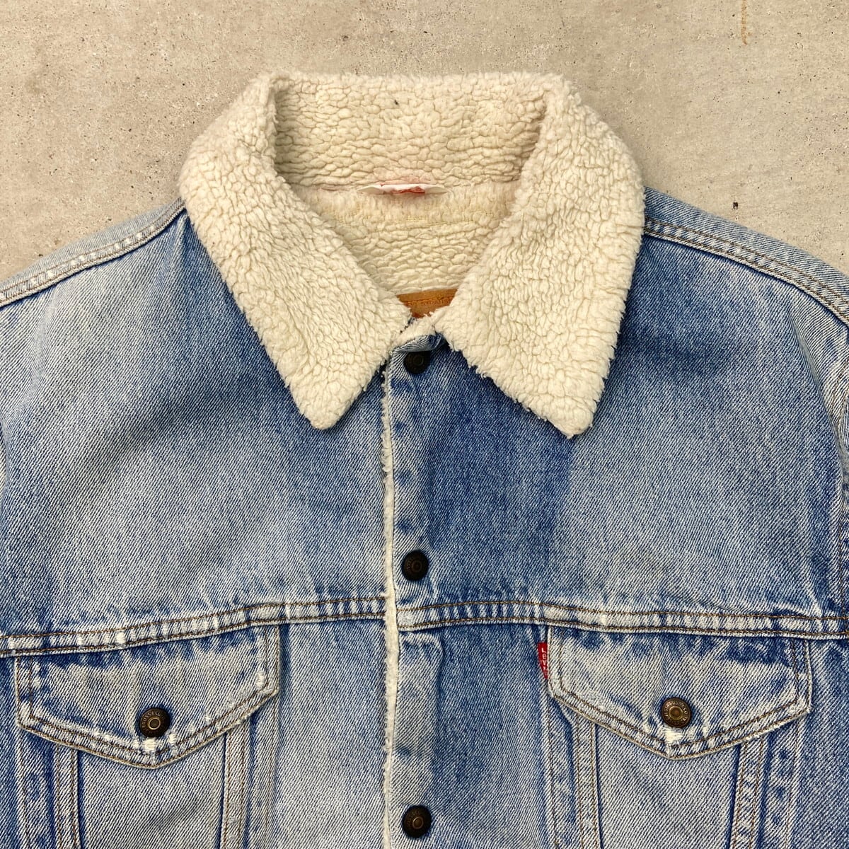 80年代 Levi's ユーロリーバイス 70608 0217 デニムボアジャケット