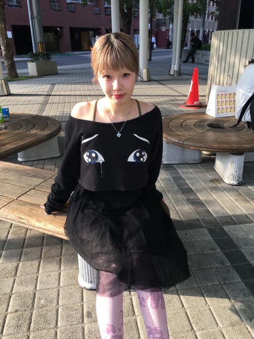 CYBER DOG off shoulder sweat