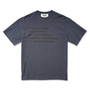 HOMBRE NINO : S/S PRINT TEE(SKATE ESSENTIALS)  HN0241-CT0014 C/# SLATE BLUE SIZE L