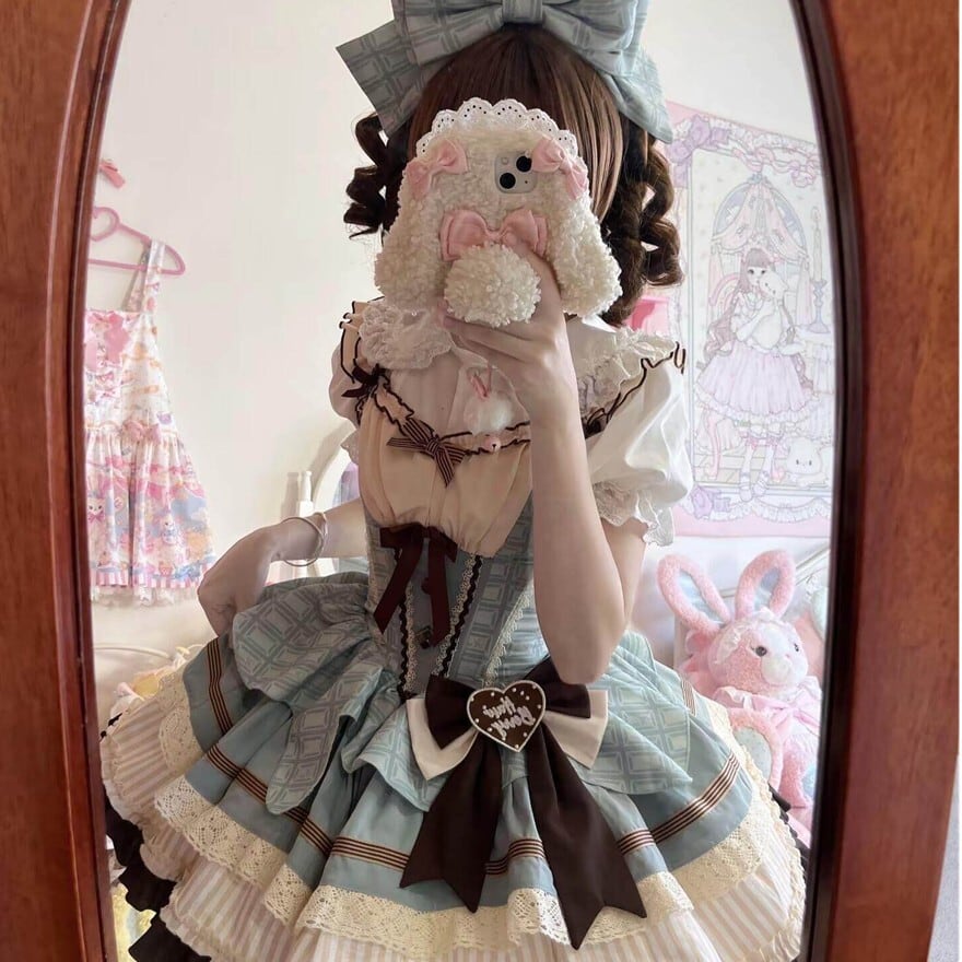 ロリータファッション 甘ロリミントチョコワンピース | ロリィタ