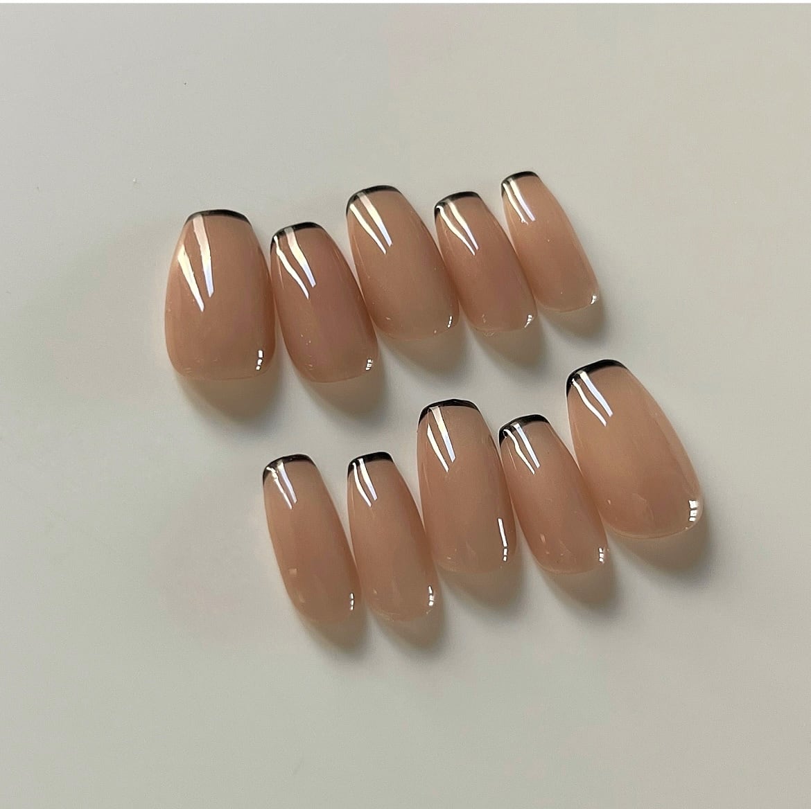 現品ネイルチップ ぷっくりハートネイル 埋めつくしネイル m103｜つけ  