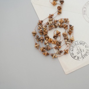 long necklace silk ピクチャージャスパー