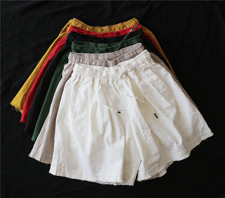サマーショーツ ルーズ コットン 夏物 ブルマー Yiranxuaディースワード86763693068