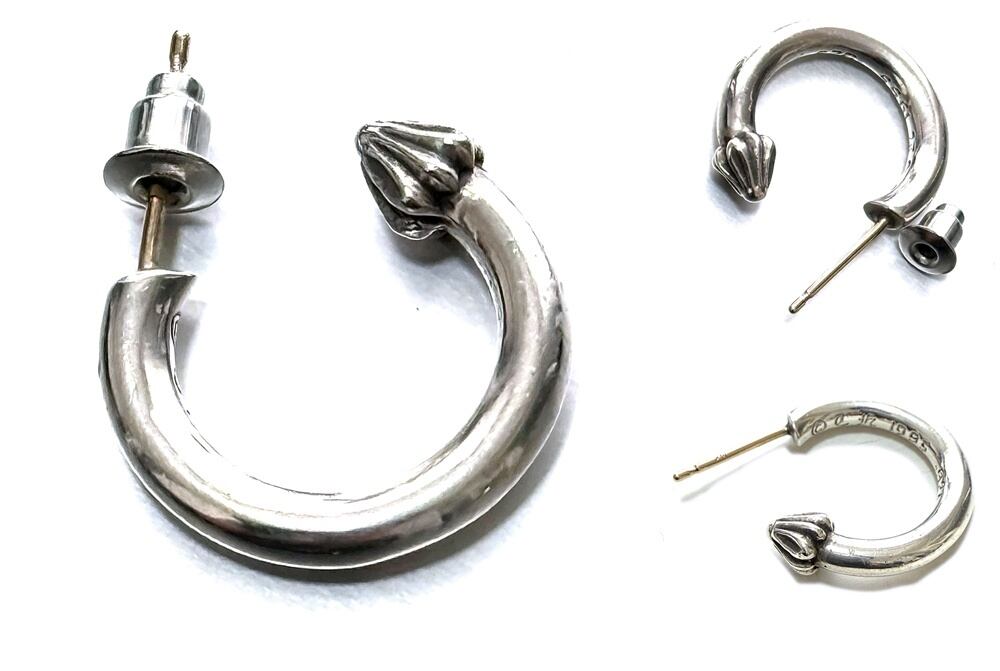 CHROME HEARTS クロムハーツ HOOP PLAIN プレーン フープ ピアス 925
