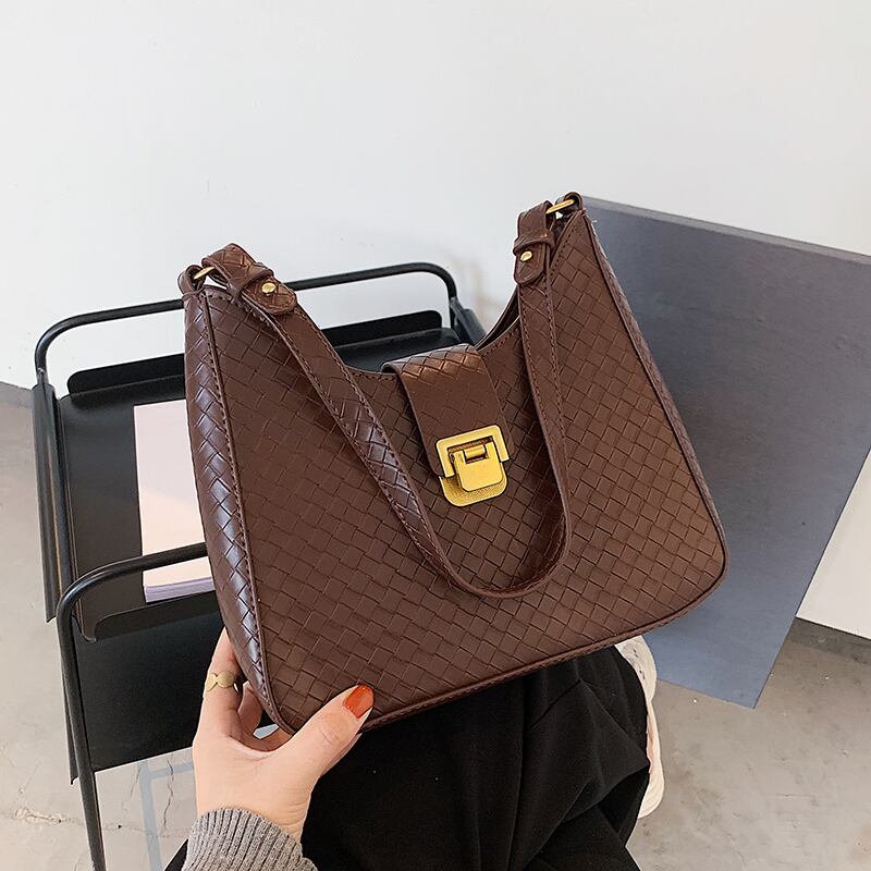 秋冬レトロワンショルダーアンダーアームスモールバッグメス2020新しいトレンディなネットレッドニッチデザインテクスチャー多目的メッセンジャーバッグ Tiancai_Wing_Bag94400728453