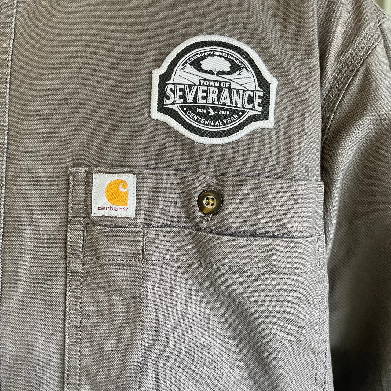 Carhartt カーハート RELAXED FIT 企業ロゴワッペン 半袖ワークシャツ