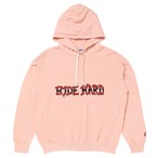 RIDE HARD HOODIE/DUSTY PINK