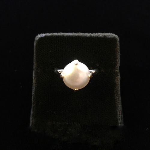 Fake pearl round ring