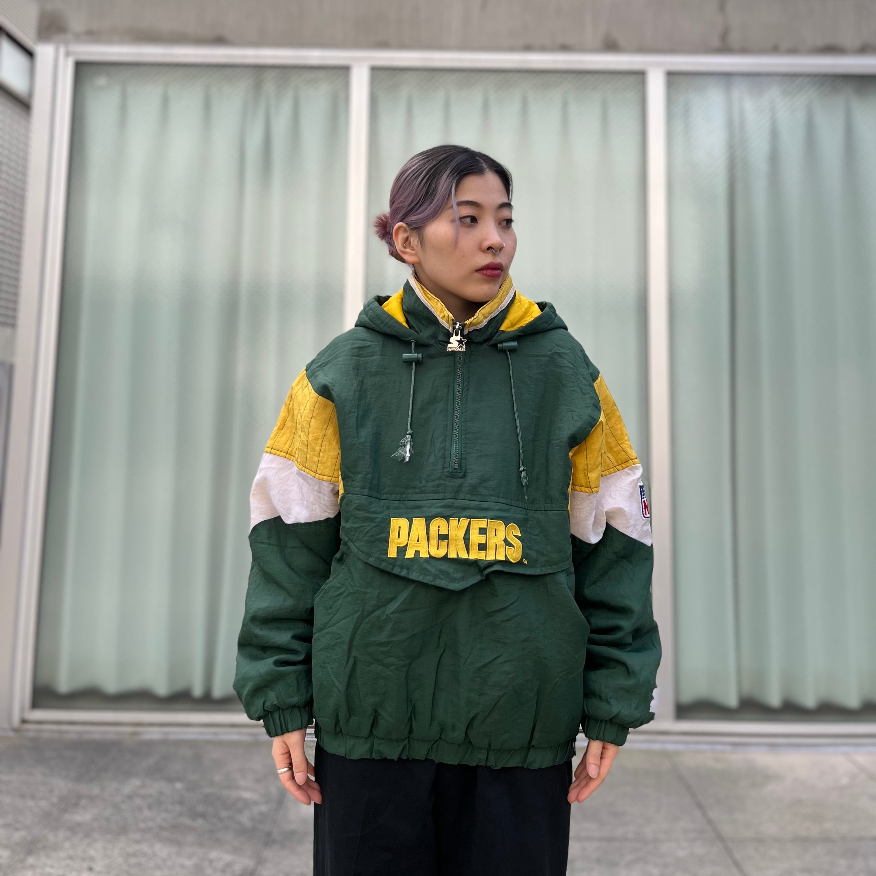 パッカーズ PACKERS プルオーバー ナイロンジャケット 古着