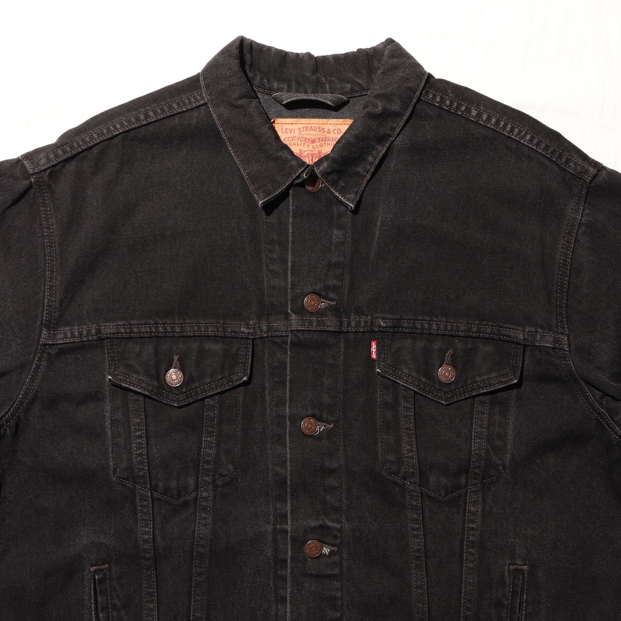 美品 L 70507 USA 95年 Levi’s サルファーブラックデニムジャケット リーバイス