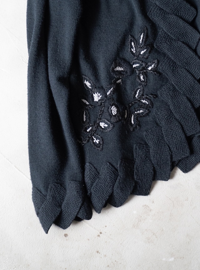 unknown 1980s Jagged hem cardigan
