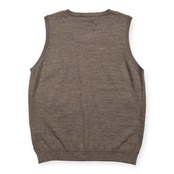 美品 Mademoiselle NON NON マドモアゼルノンノン ハイゲージ ウールニット ベスト サイズ L /ベージュ系/パパス/日本製