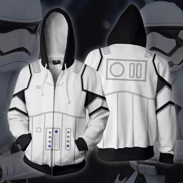 STAR WARS ダースベイダー ストームトゥルーパー R2D2 コスプレ パーカー スターウォーズ BB8 HOODIE BF
