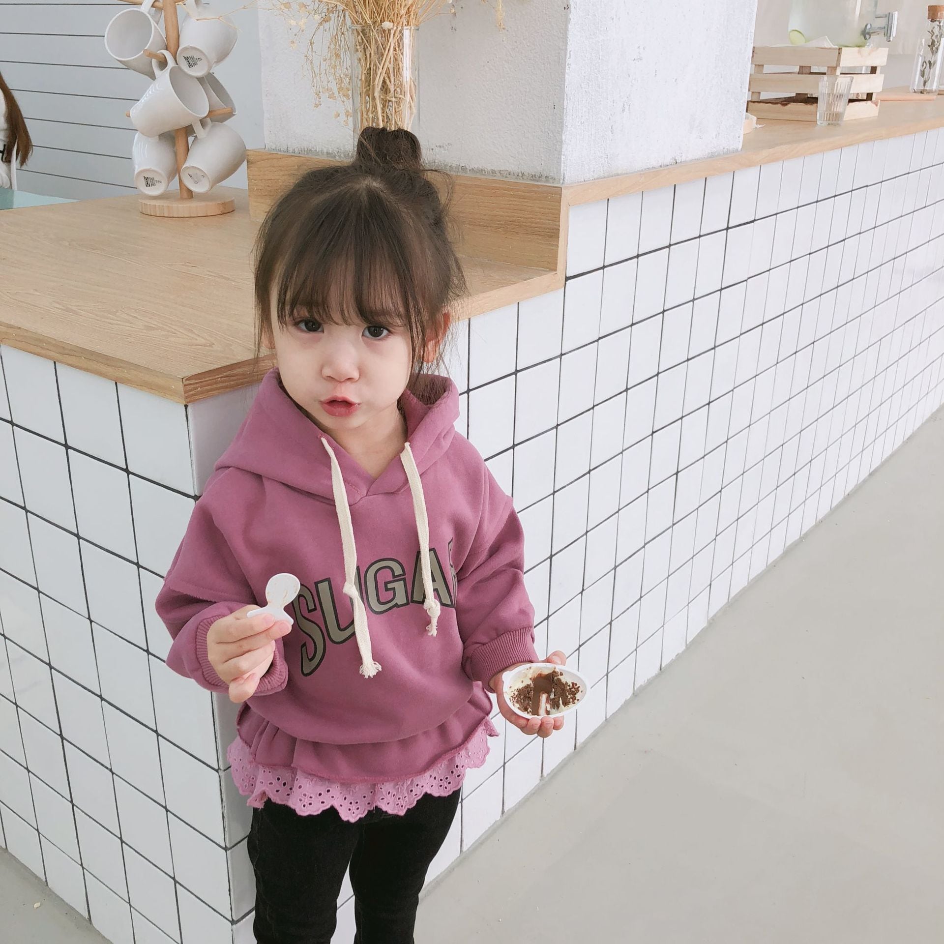 フード付きレース裾ジャケット URBAN RESEARCH Sonny Label コート アウター コットンレース