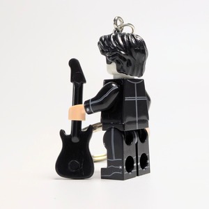 ☆ブロックフィギュアキーホルダー☆【 The Crow / クロウ/飛翔伝説 】 エリック・ドレイヴン / ブランドン・リー 〚アメリカン雑貨 アメトイ〛