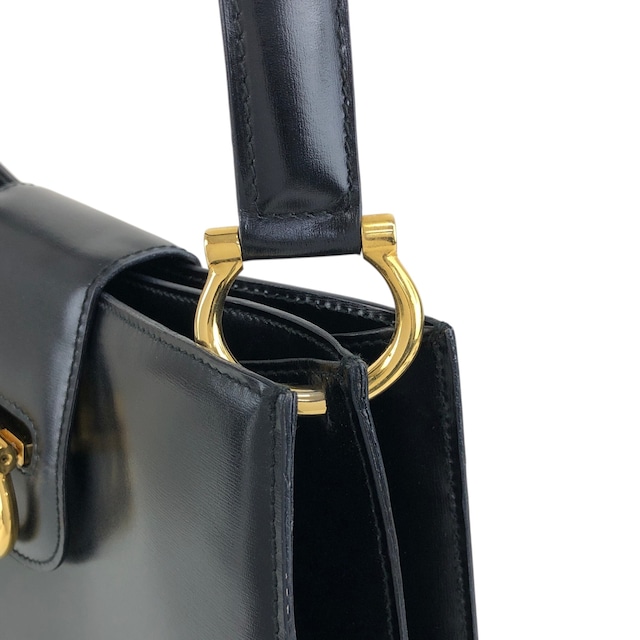 CELINE セリーヌ ショルダーバッグ ブラック ホースビット レザー セミショルダーバッグ vintage ヴィンテージ オールド snekiw