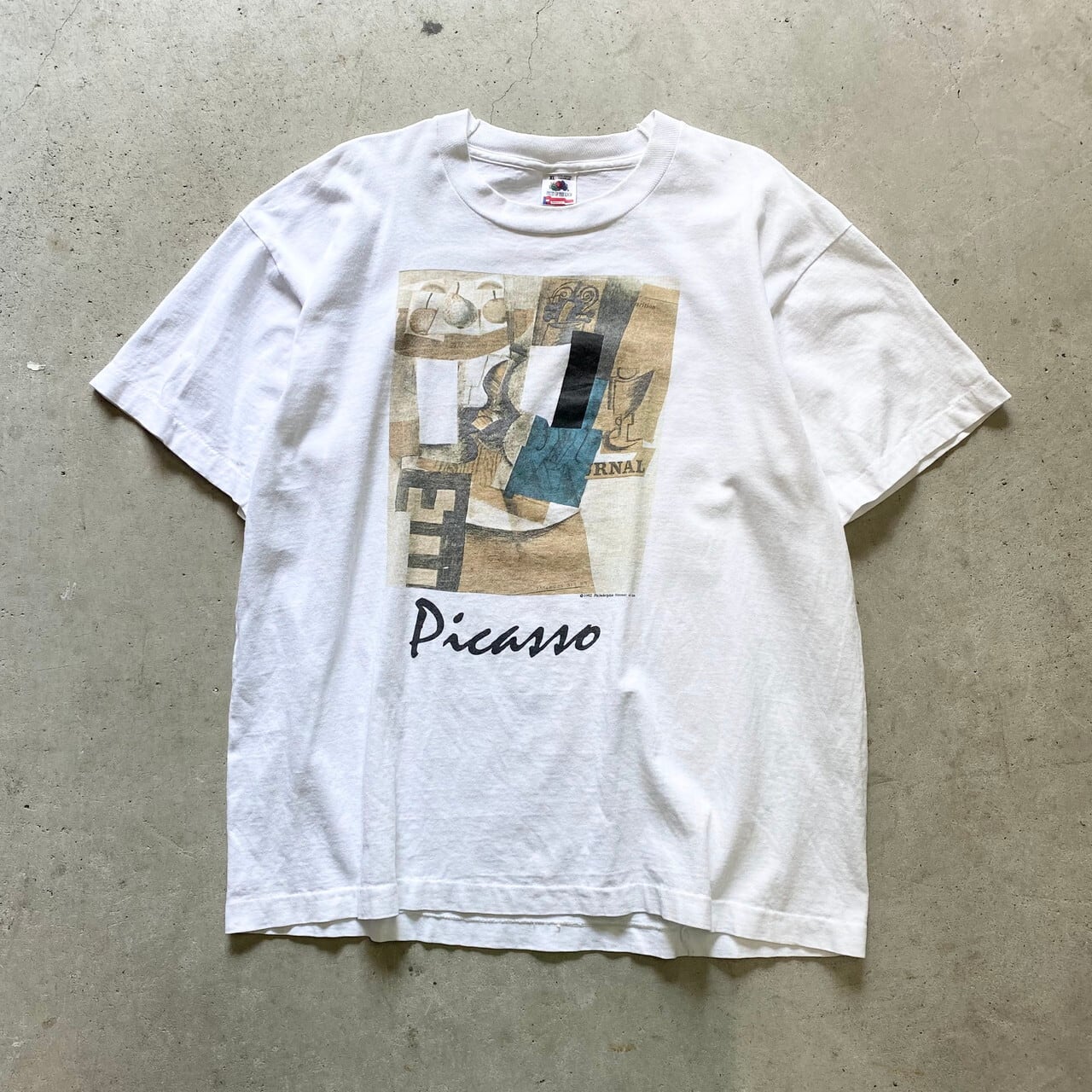 USA製 90年代 Picasso ピカソ 1992 アート Tシャツ メンズXL 古着 ...