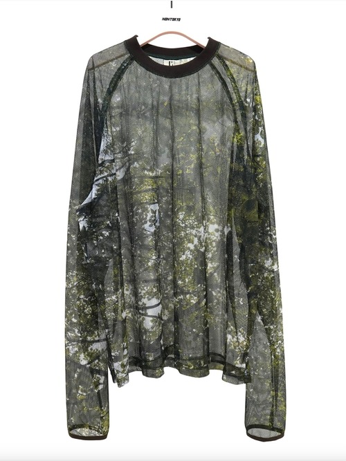 【24SS】NONTOKYO ノントーキョー / PRINT MESH PULLOVER (FOREST)
