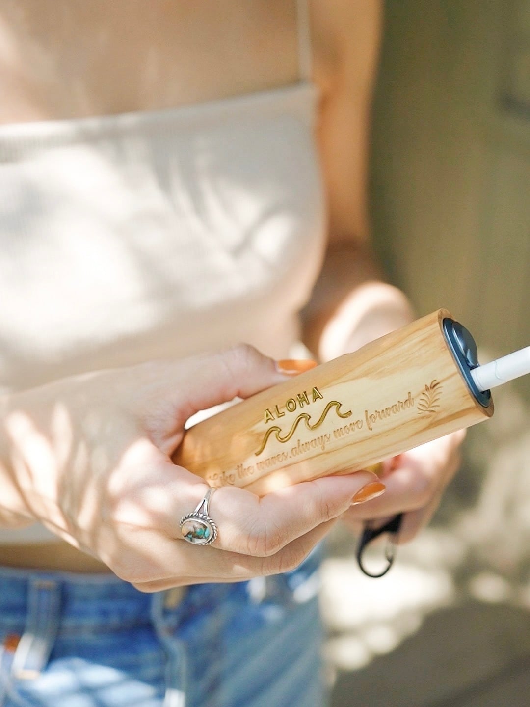 ALOHA GLASS 4boost Bluetooth speaker 木目 Wood Bluetooth speaker(wavy) | ALOHA GLASS