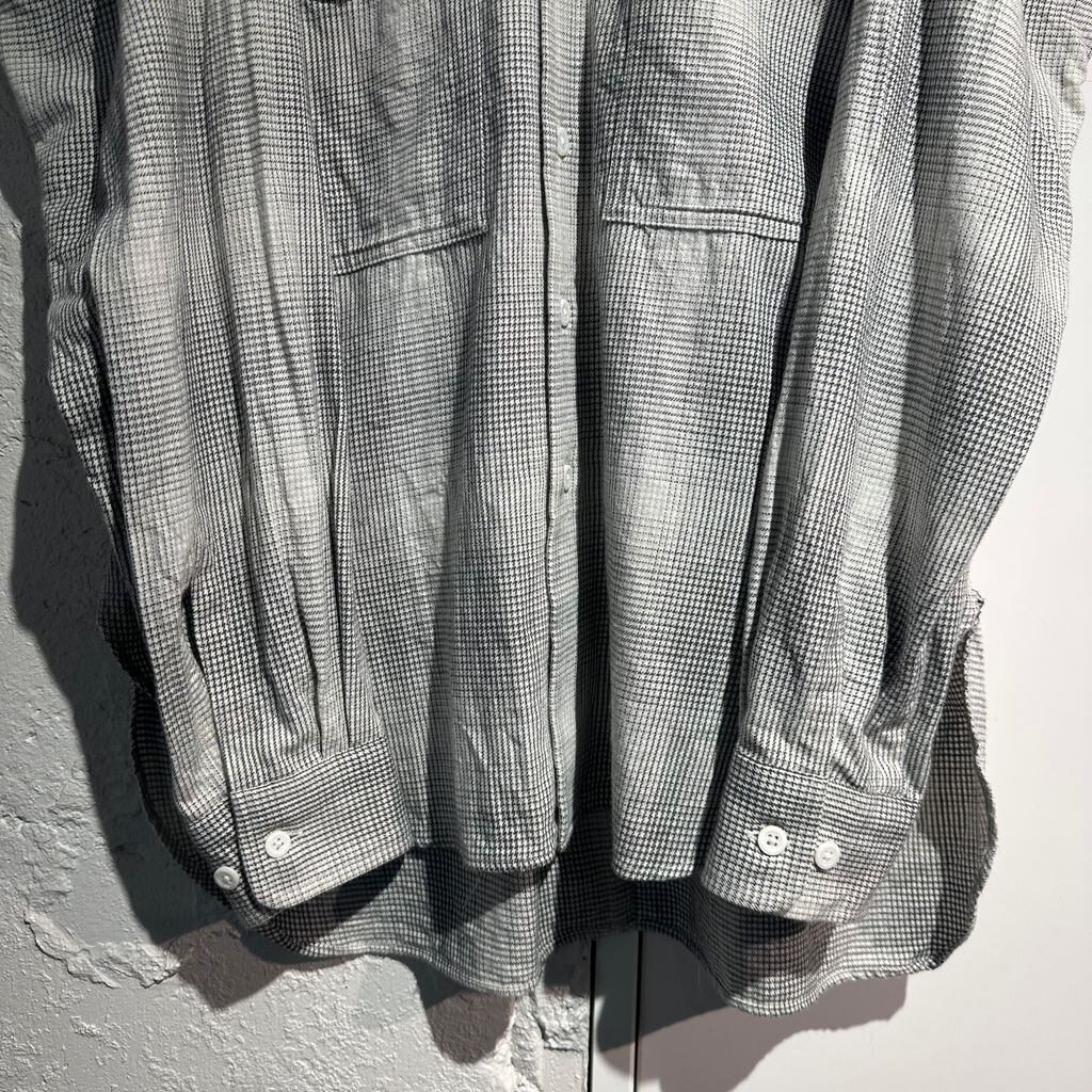 ensou. エンソウ Rough Cut Shirt チェックシャツ E13S007 グレー size