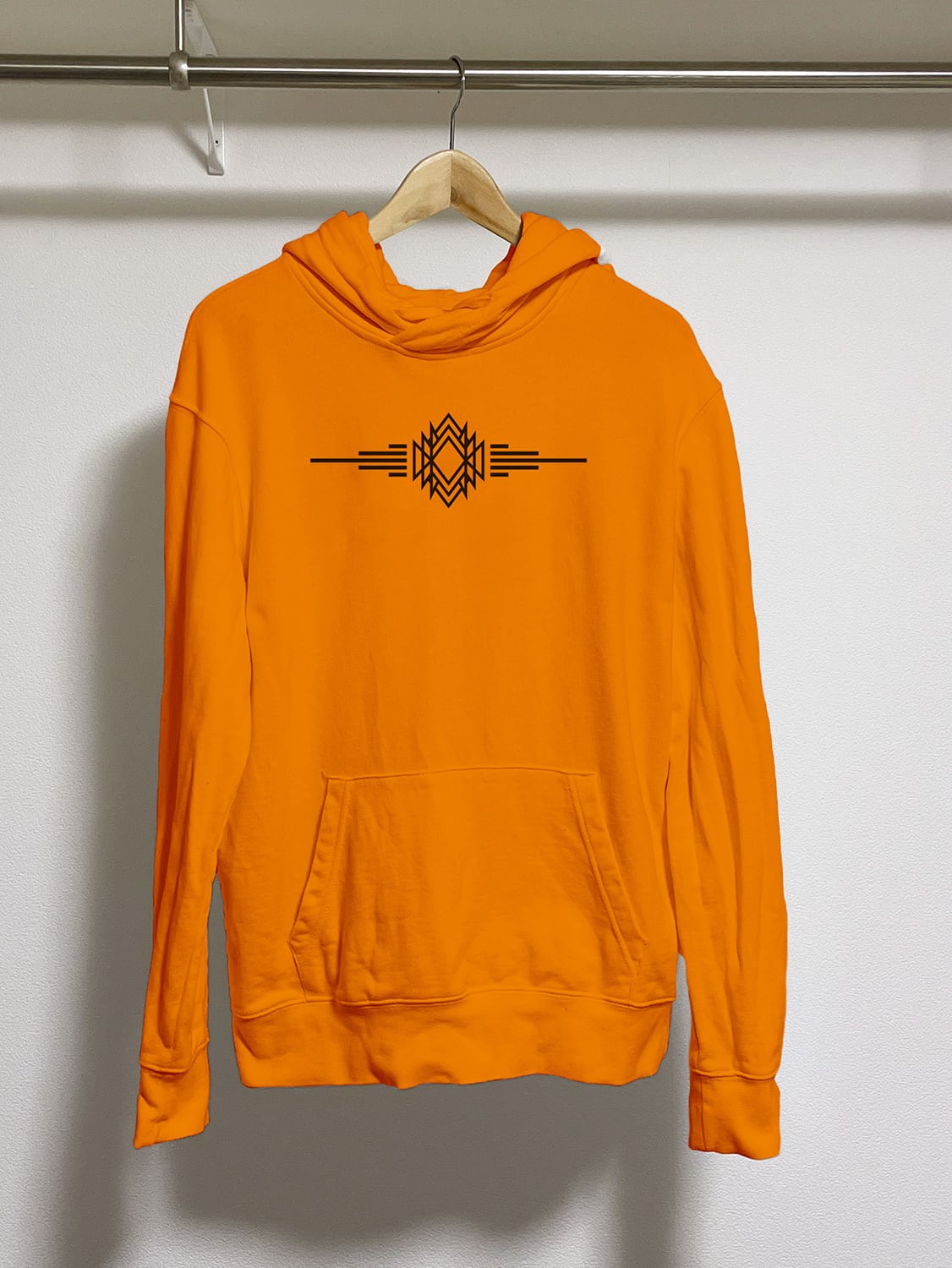 オリジナルフーディー インディアン2オルテガ オレンジxブラック