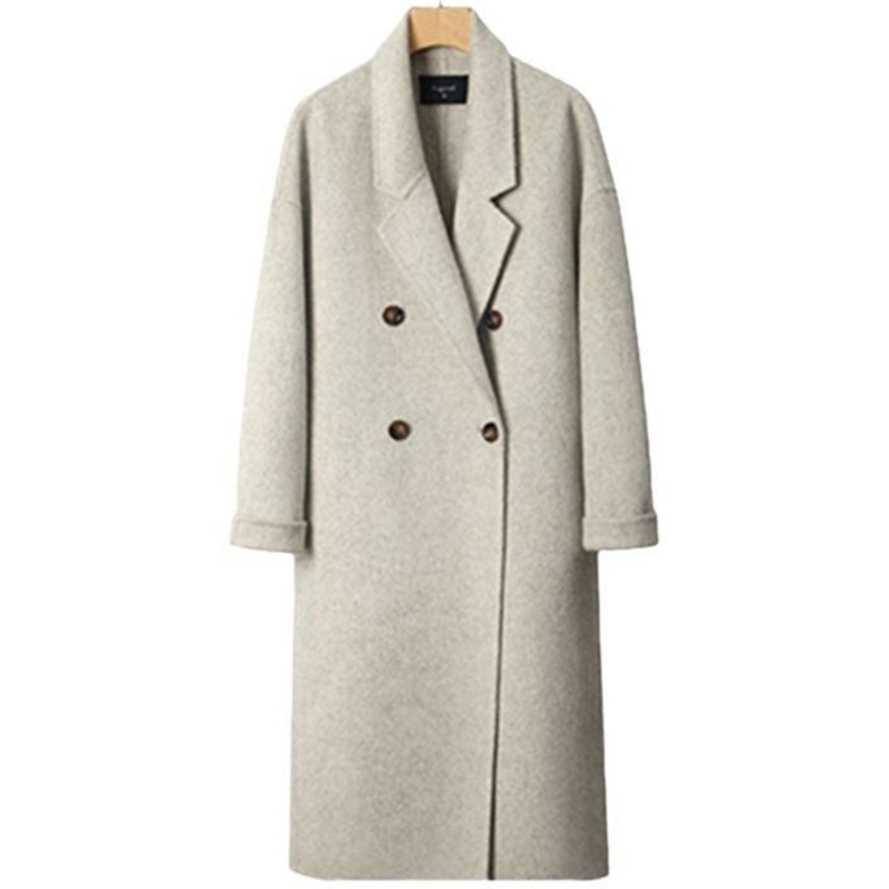 ダブルブレストミモレ丈コート 5color A01037