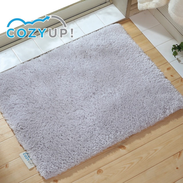 ヒンヤリ解消！COZY UP!バスマット　ライトグレー 60cm×90cm