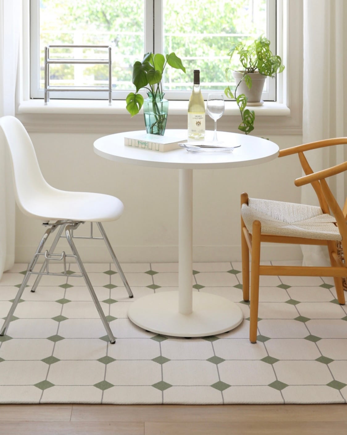 classic tile check rug 3size 3colors / クラシック タイル チェック