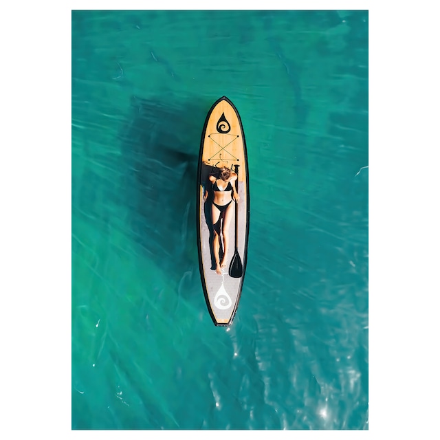 Woman on Surfing Board