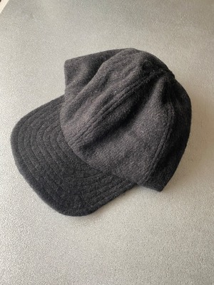 Wool cap "black" khadi wool
