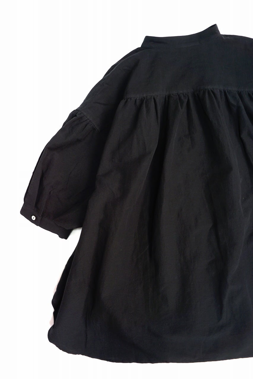 Cotton Linen Fly-Front Blouse