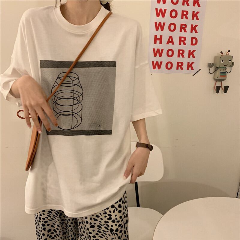 送料無料 こなれたリラックスコーデ 2点セット セットアップ モノトーン 半袖 Tシャツ ヒョウ柄 レオパード フレア ワイド パンツ Lamitte Deco トレンド 韓国ファッション ショップ Base店