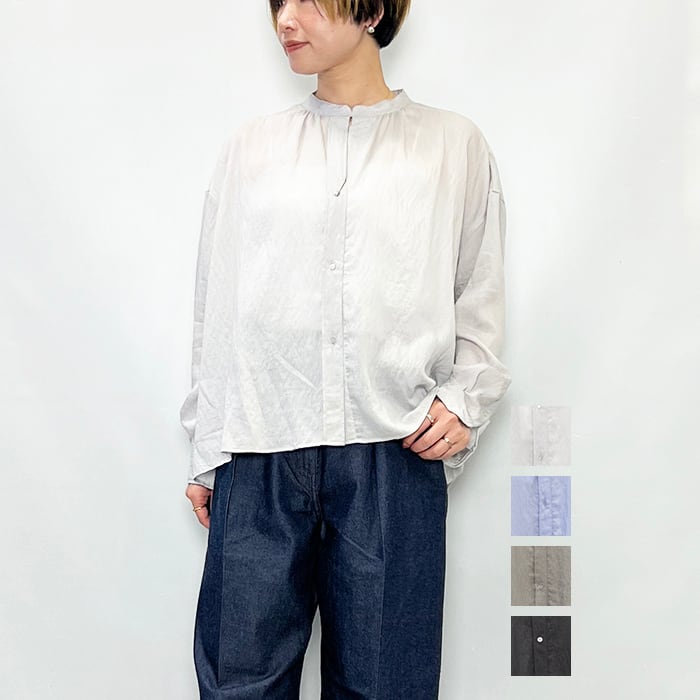 TICCA ティッカ セルロースシルクシャツブラウス TBEA-121 2025秋冬