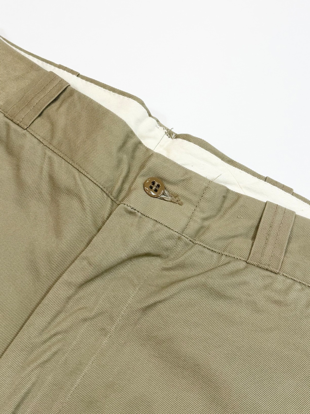 60s US ARMY KHAKI TROUSERS Size W30L31→W29L30