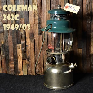 コールマン 242C 1949年3月製造 ビンテージ ランタン 美品 COLEMAN コンパクト 銀タンク 完全分解メンテナンス済み 40年代