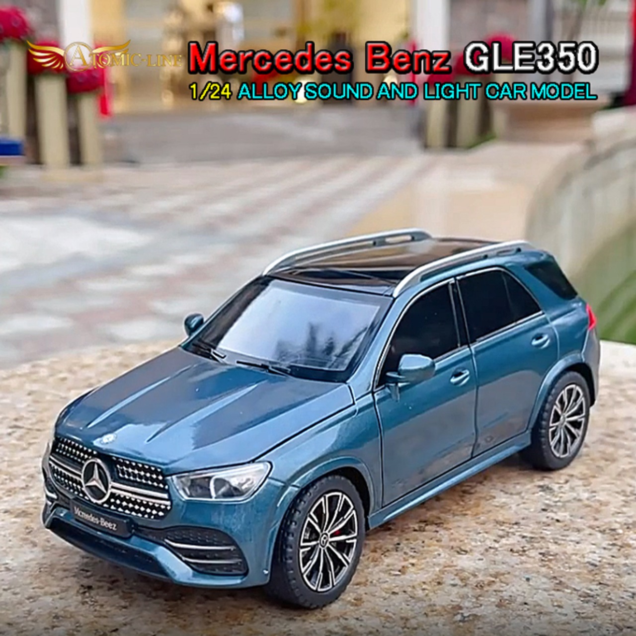 メルセデス ベンツ GLE 350 1/24 ミニカー 全3色 ライト点灯 エンジンサウンド 合金モデル 模型 ジオラマ
