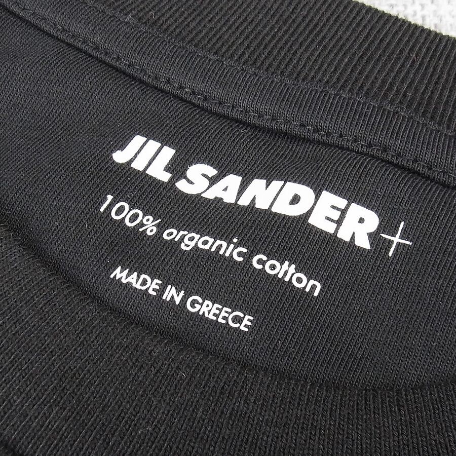 JIL SANDER+★ジルサンダー メンズ Ｔシャツ M オーガニックコットン100％ ブラック 定価44000円3パック バラ売り