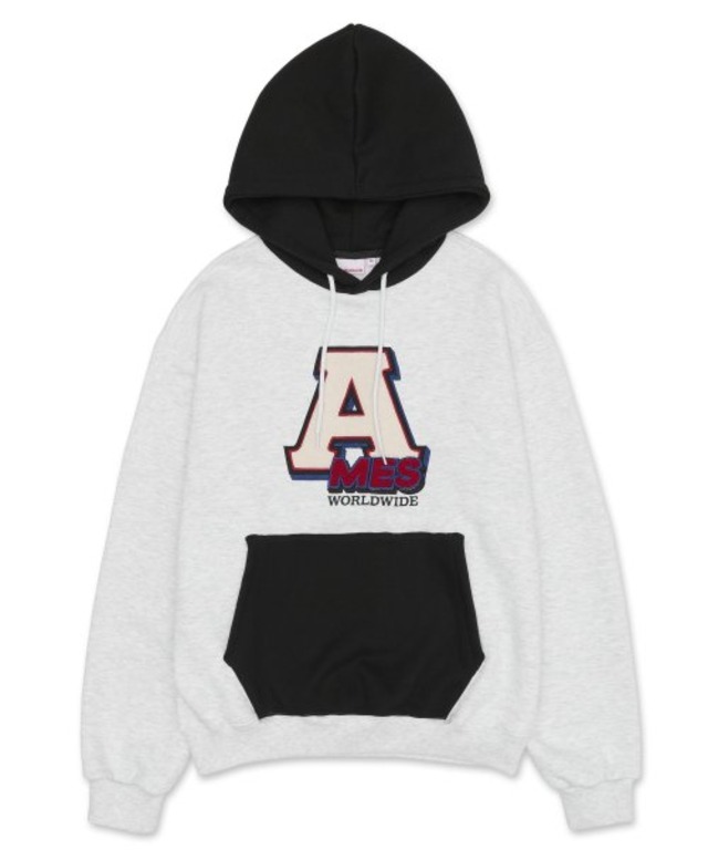 [AMES-WORLDWIDE] A BOUCLE HOODIE GREY