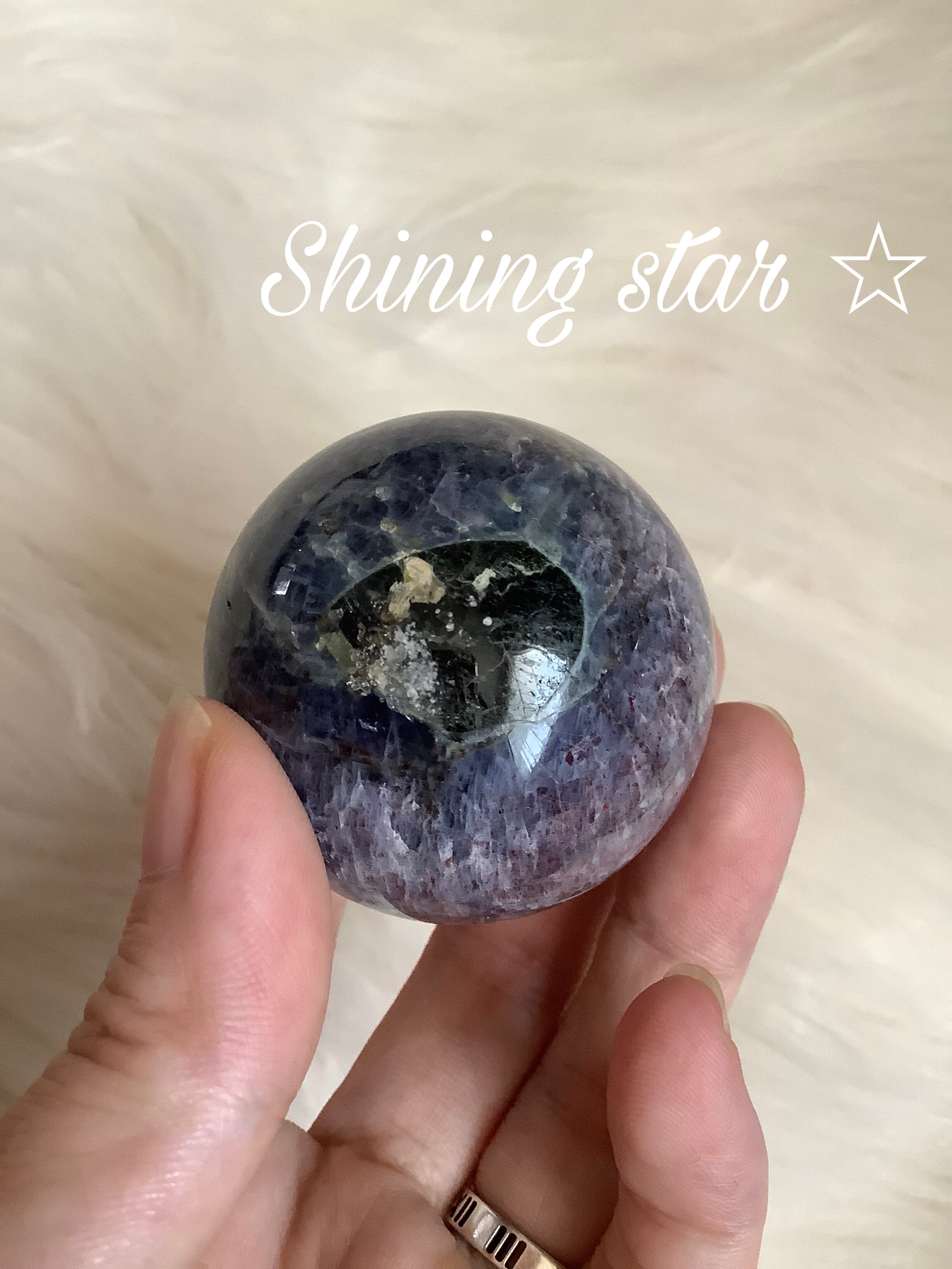 ルチルクォーツ 虹入　特大　61mm スフィア　丸玉 ルチルクォーツ 虹入 特大 61mm スフィア 丸玉 高品質]シルバー