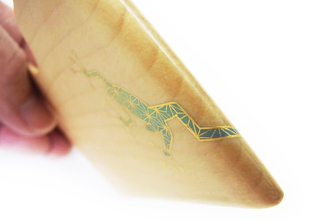 截金 名刺入れ kirikane 麻の葉蛙 | caeru