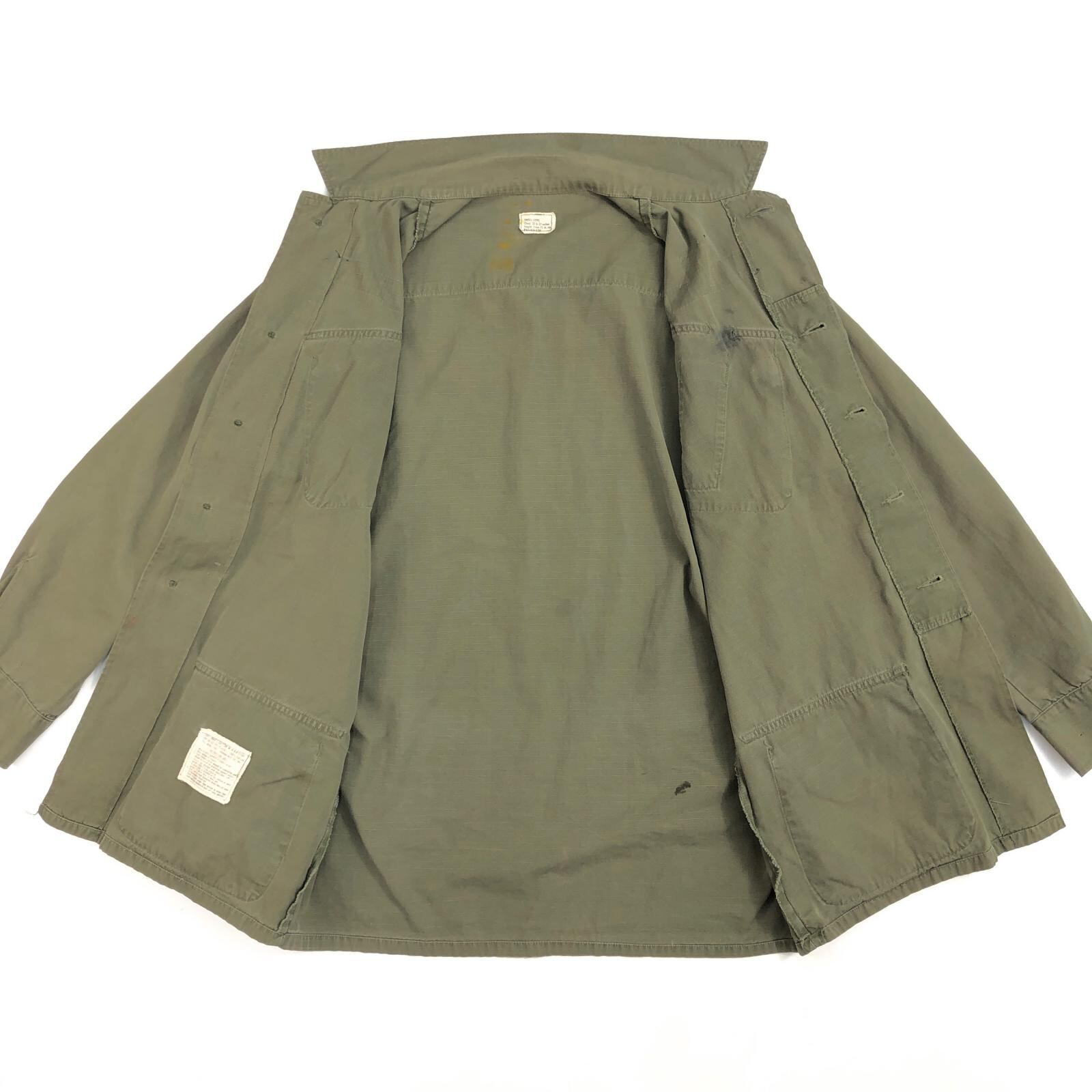 ジャングルファティーグ カモ リップストップ デットストック アメリカ軍 ジャングルファティーグジャケット 3rd MR デット