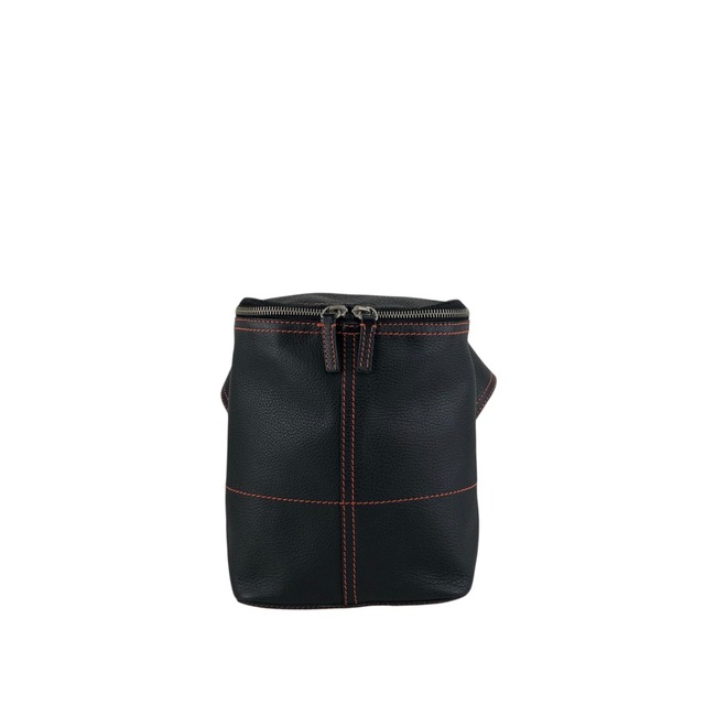 PRADA プラダ ショルダーバッグ ブラック ステッチ レザー ウエストバッグ スリングバッグ vintage ヴィンテージ オールド wg4cn6