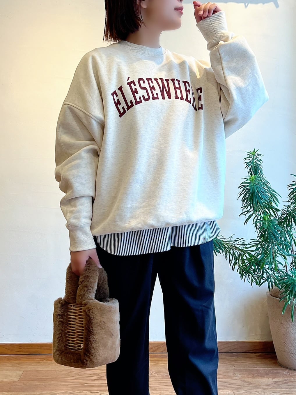 MICA&DEAL 裏起毛ロゴスウェット MICA&DEAL / 