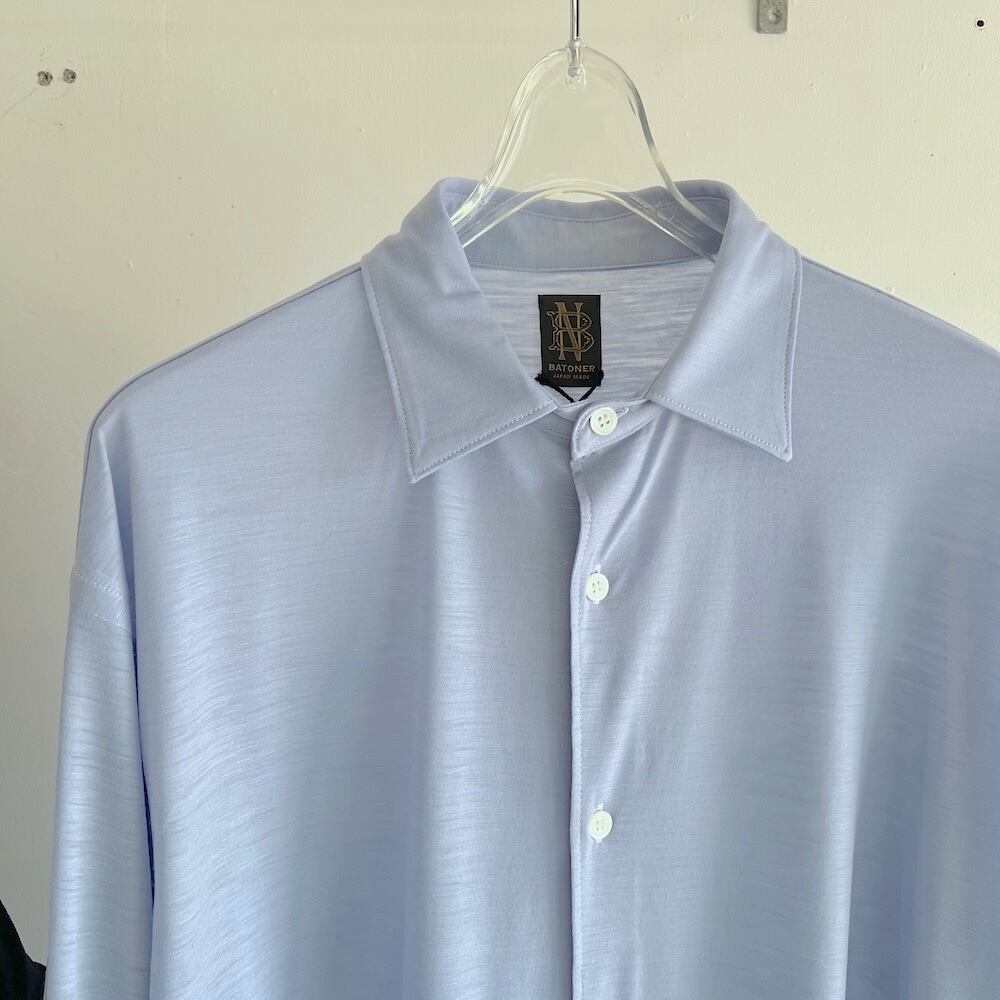 BATONER/バトナー・REGULAR COLLAR MERIYASU SHIRT | a flat shop