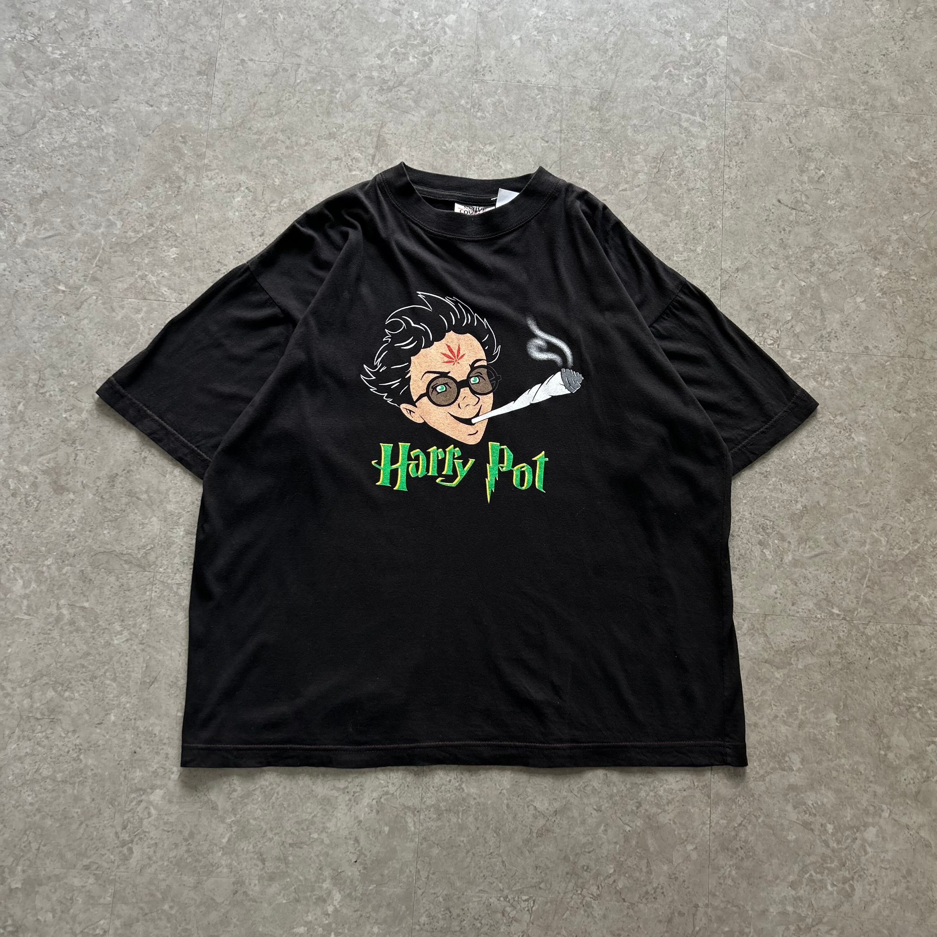 00s Harry Potter parody "Harry Pot" T-shirt【仙台店】