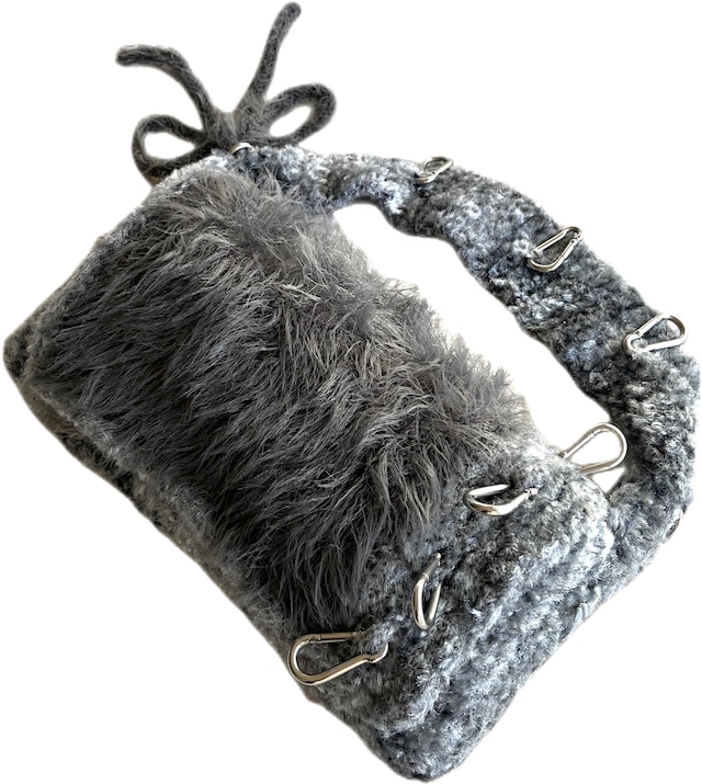 FLUFFY KNIT BAG