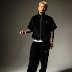 AUTOGRAPH LOGO WASHED VELOUR ZIP SHIRT