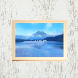 A4アートポスター No.213 湖水に映る富士 複製画