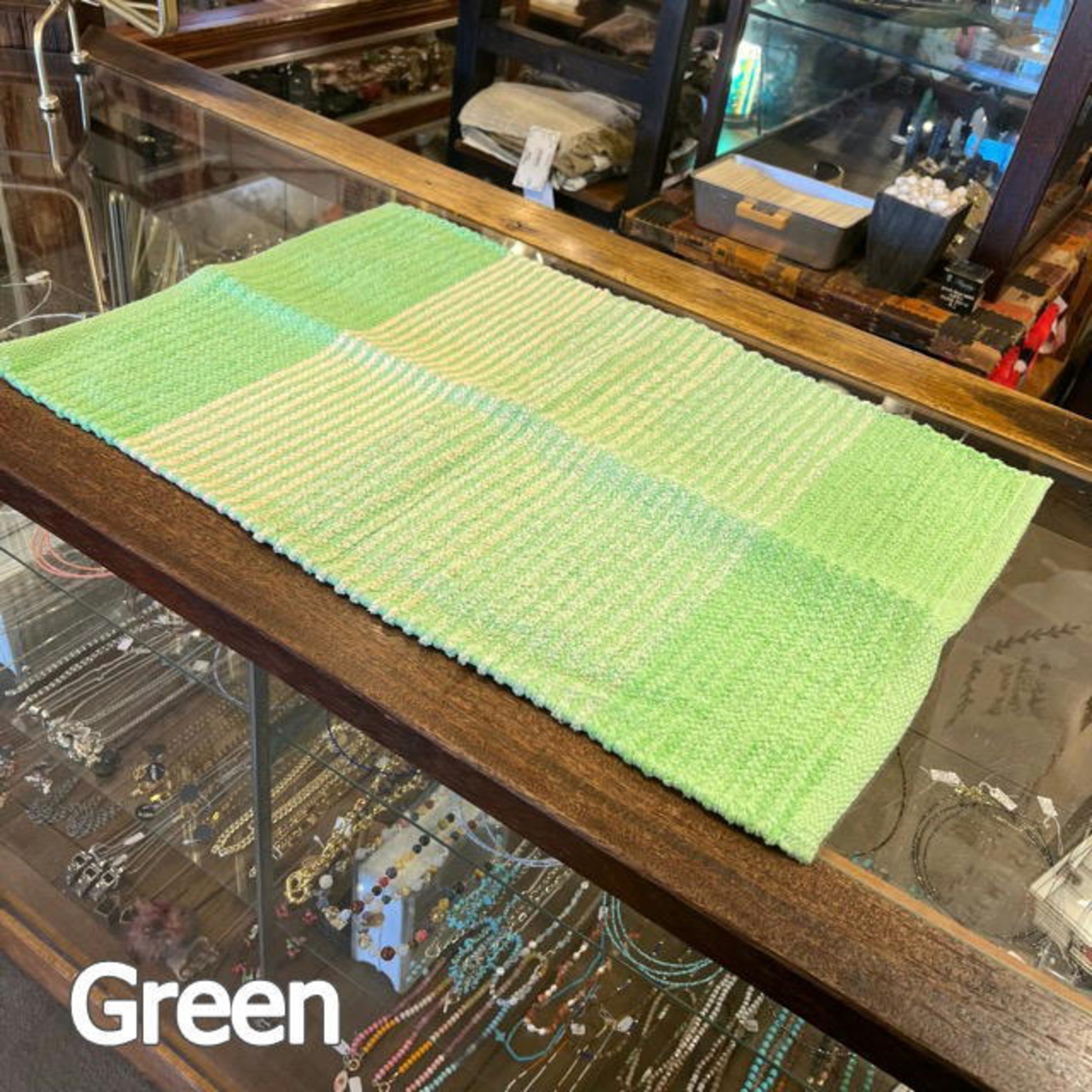Cotton Chenille Striped Floor Mat　3Color　コットンシェニール ボーダーフロアマット 　3色　　フロアマット　マット　　